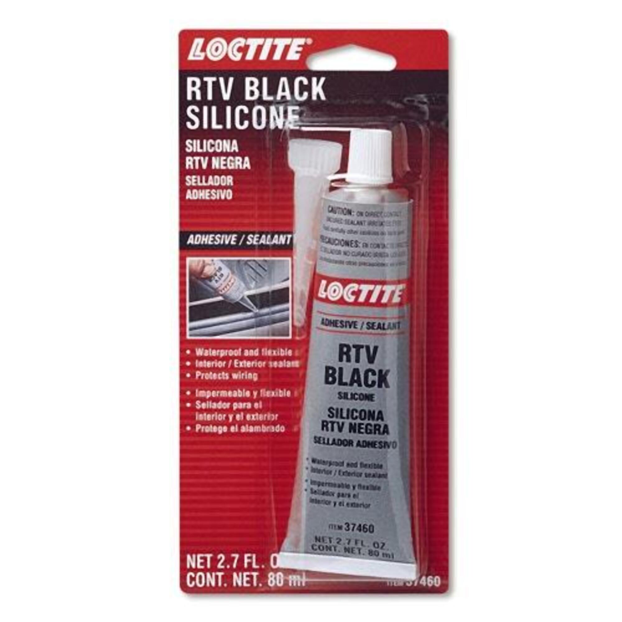 Loctite SI 593 RTV General Purpose Gasket Sealant 80ml Tube Black, 12PK